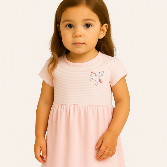 Carter's Kid Solid Short-Sleeve Dress