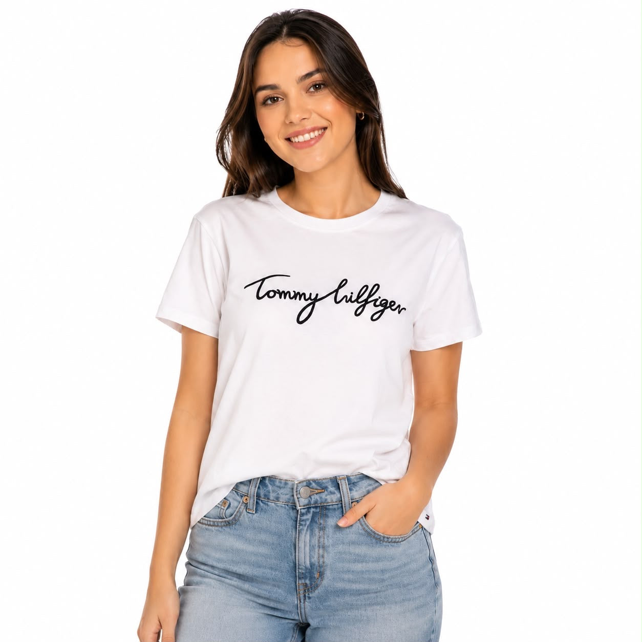 Tommy Hilfiger Embroidered Signature Crewneck T-Shirt