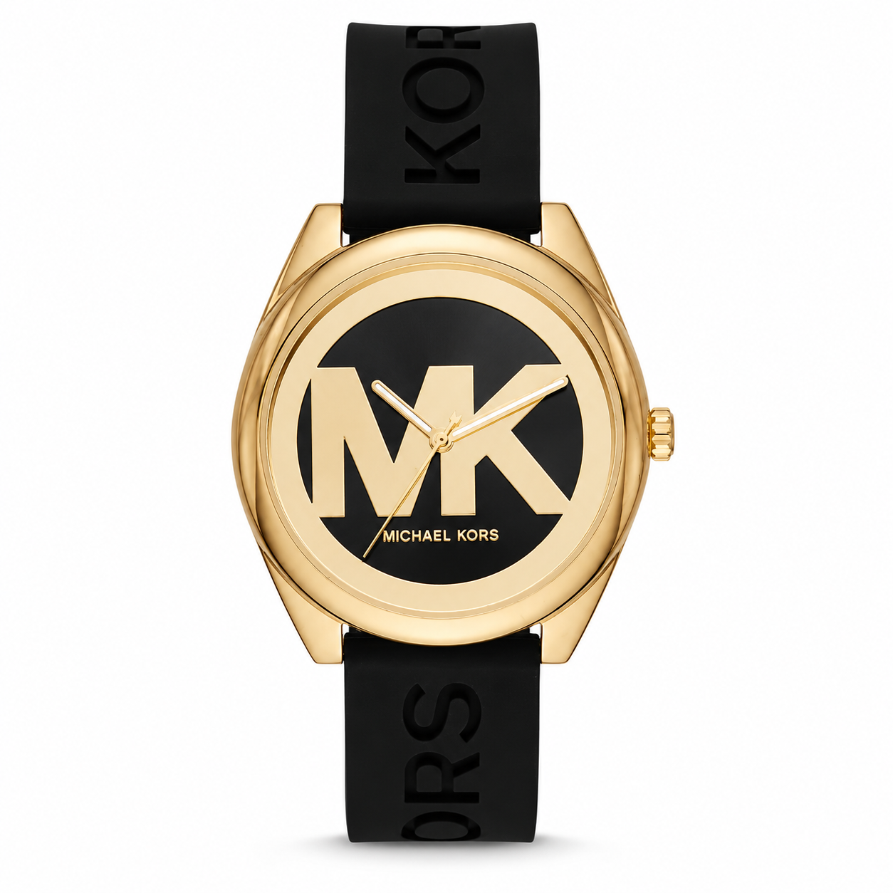 Michael Kors Women's Janelle Black Silicone Strap Watch