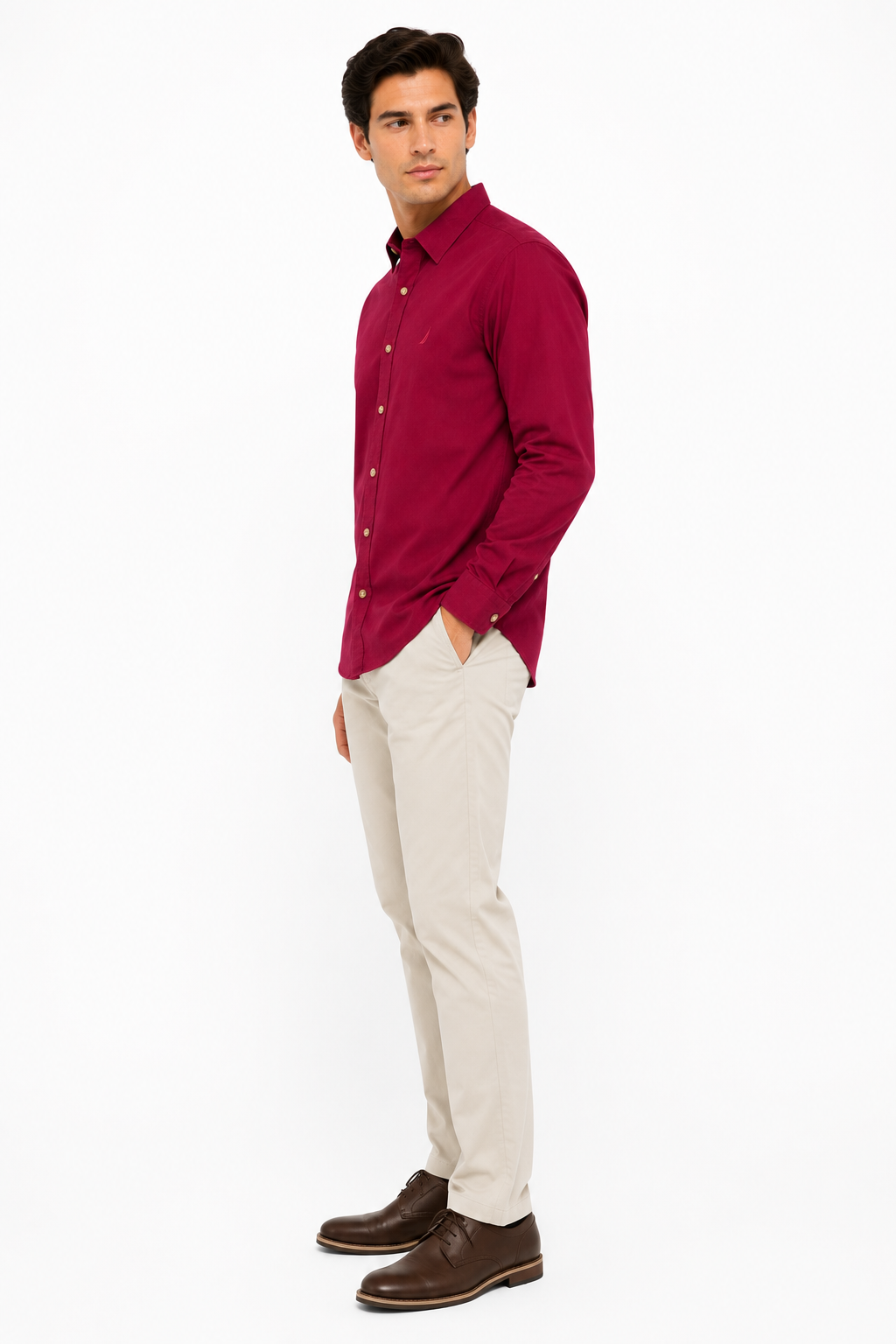 NAUTICA-Linen Deck Shirt