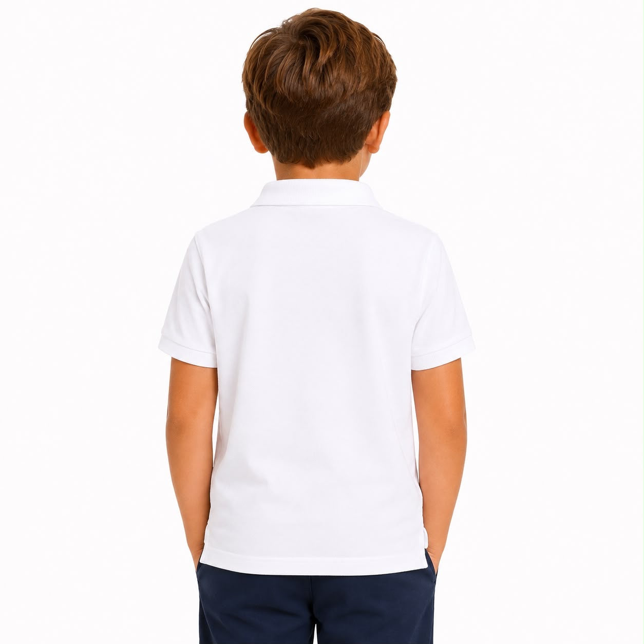 U.S Polo Assn Boys Texture Double Horsemen Polo Shirt
