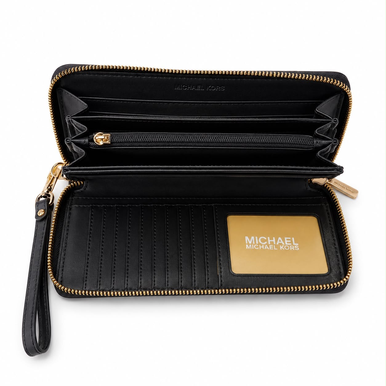 Michael Kors Large Grain Leather Jet Set Travel Wallet