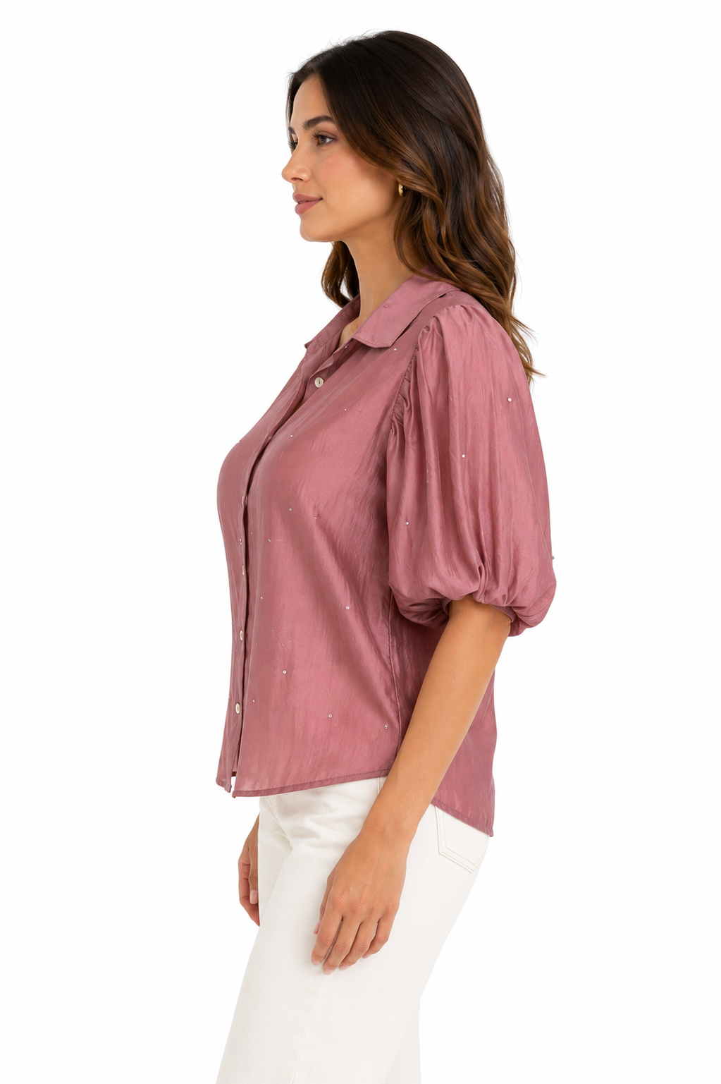 BAYLEY/44-Old pink buttoned blouse from the Bailey 44 brand