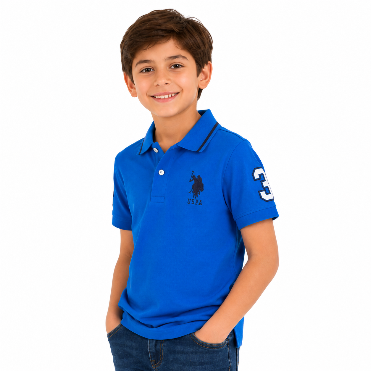 U.S. POLO ASSN- Boys Piqué Polo Shirt