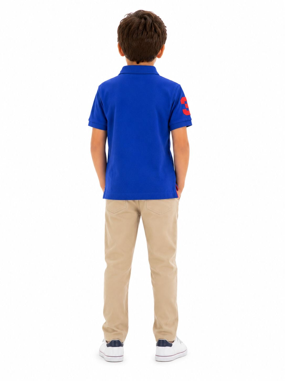 U.S. POLO ASSN-Classic blue polo shirt
