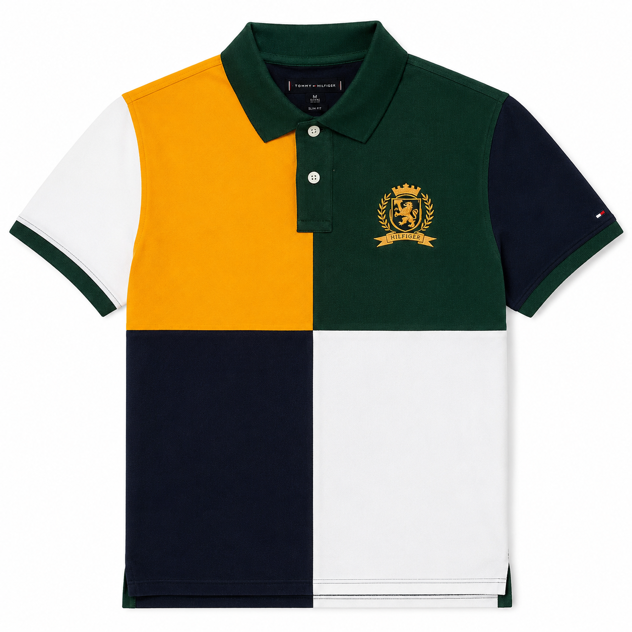 Tommy Hilfiger Kids' Colorblock Crest Logo Polo