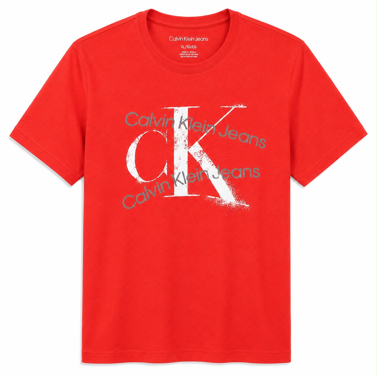 Calvin Klein Jeans red t-shirt Women’s With a graphic logo monogram