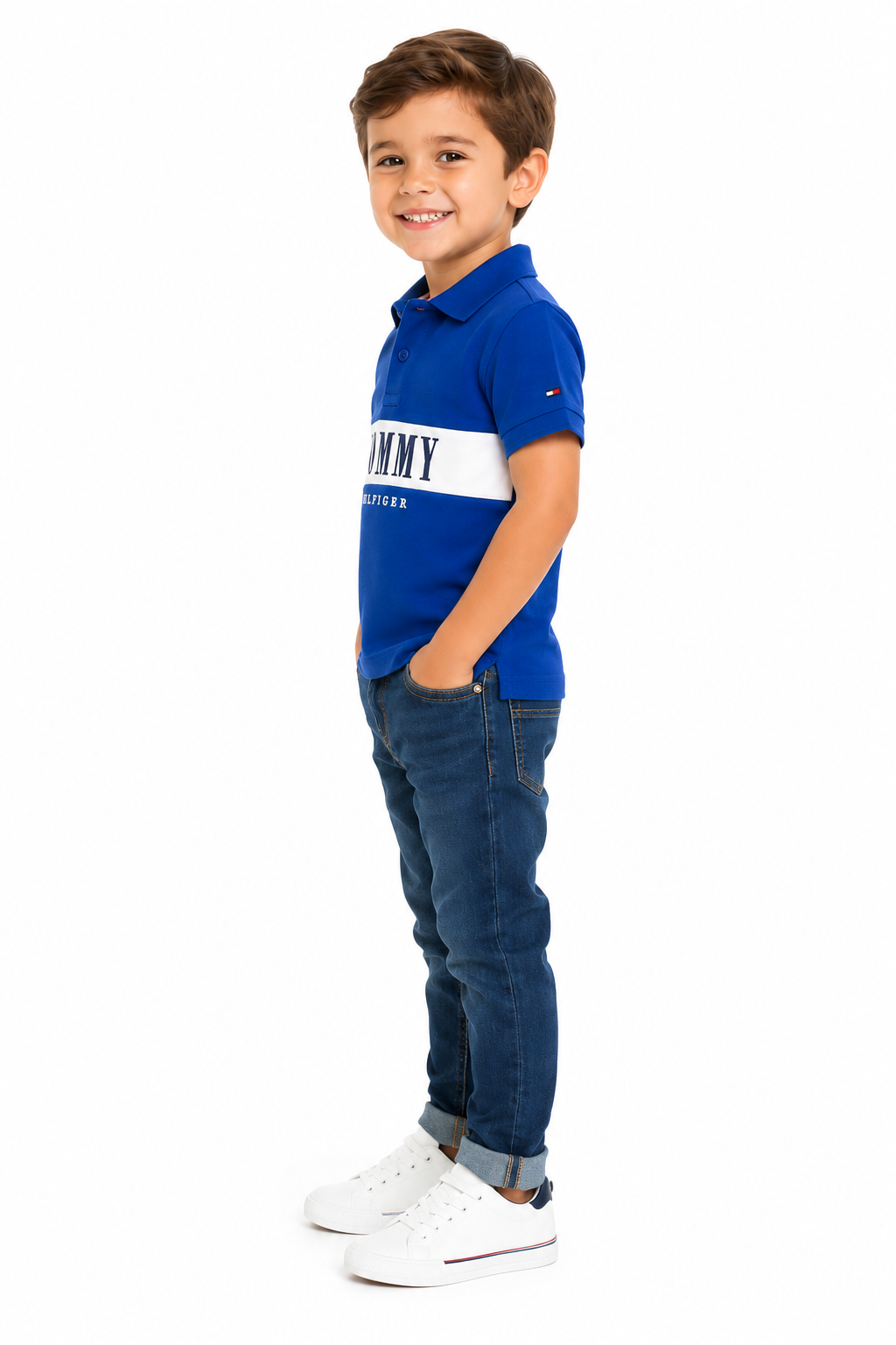 Tommy Hilfiger-Logo Polo Shirt in Cotton