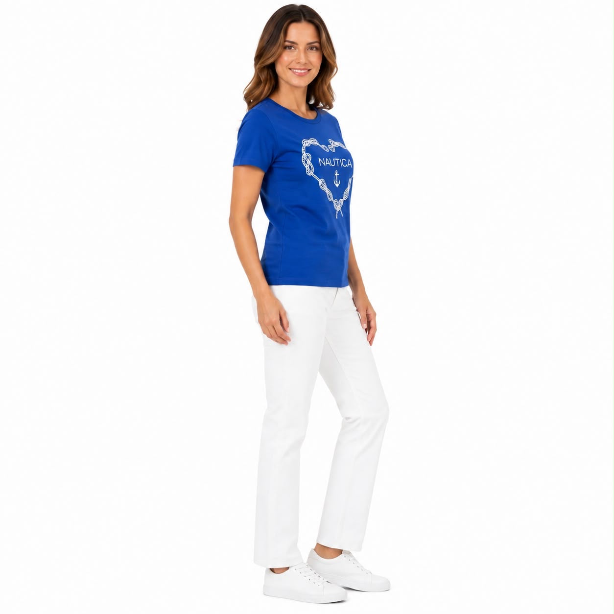 NAUTICA-Women's graphic t-shirt with sailor knot design