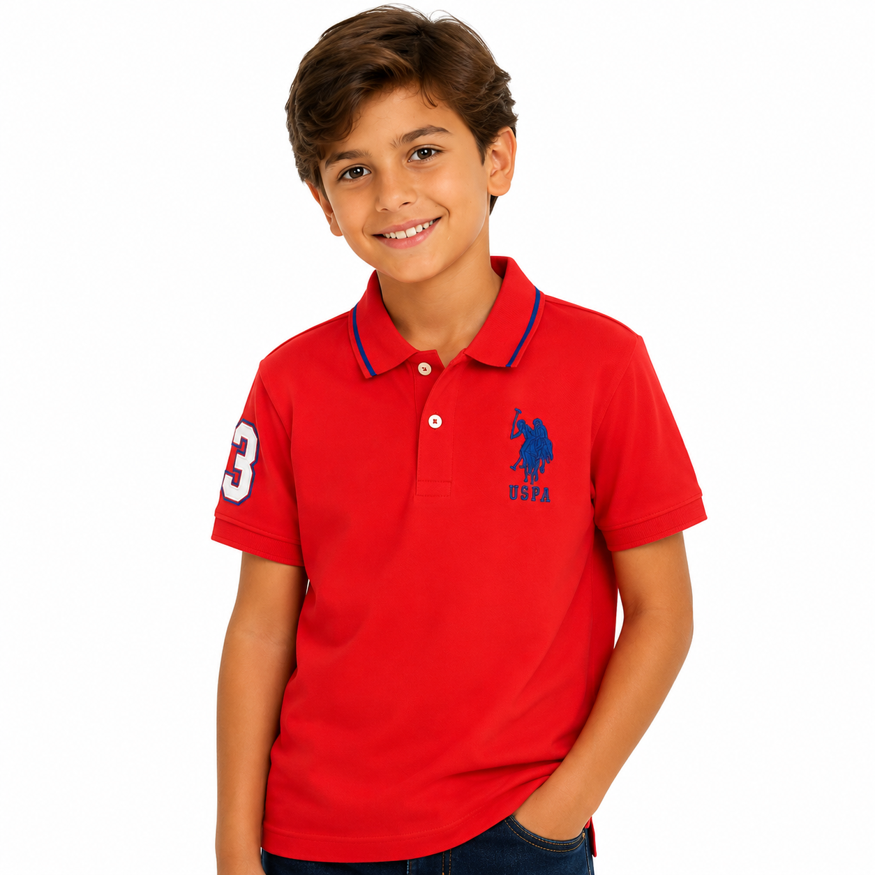 U.S. POLO ASSN- Boys Piqué Polo Shirt