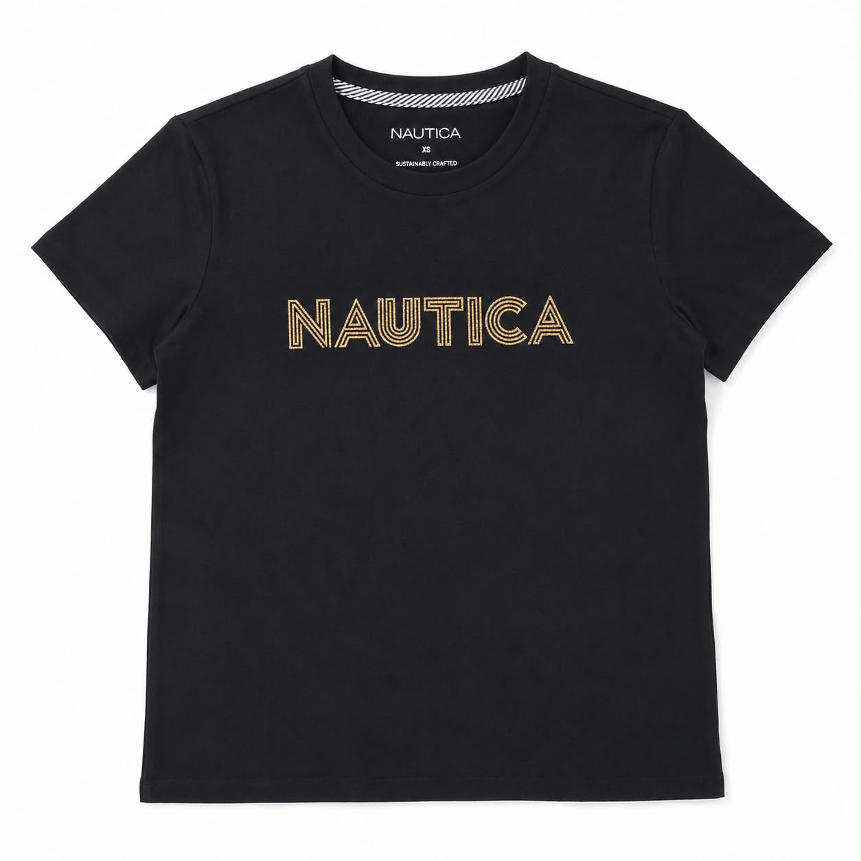 Nautica Heritage Logo Glitter Graphic T-Shirt