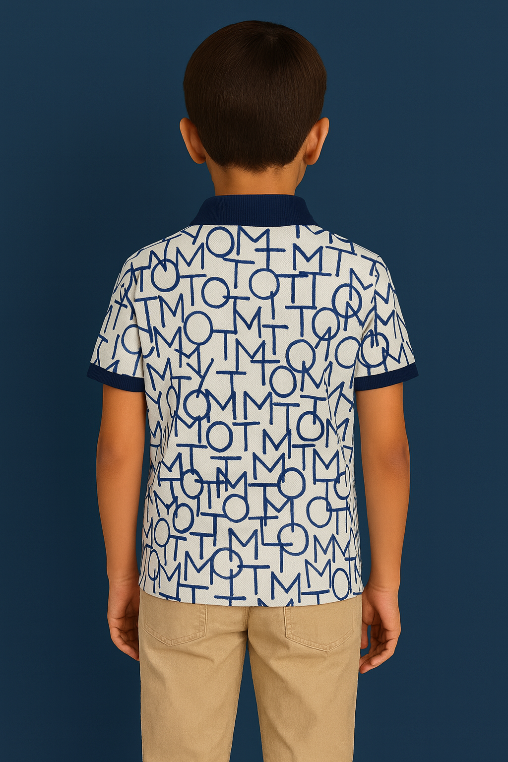 Tommy Hilfiger Brand Print Polo T-Shirt