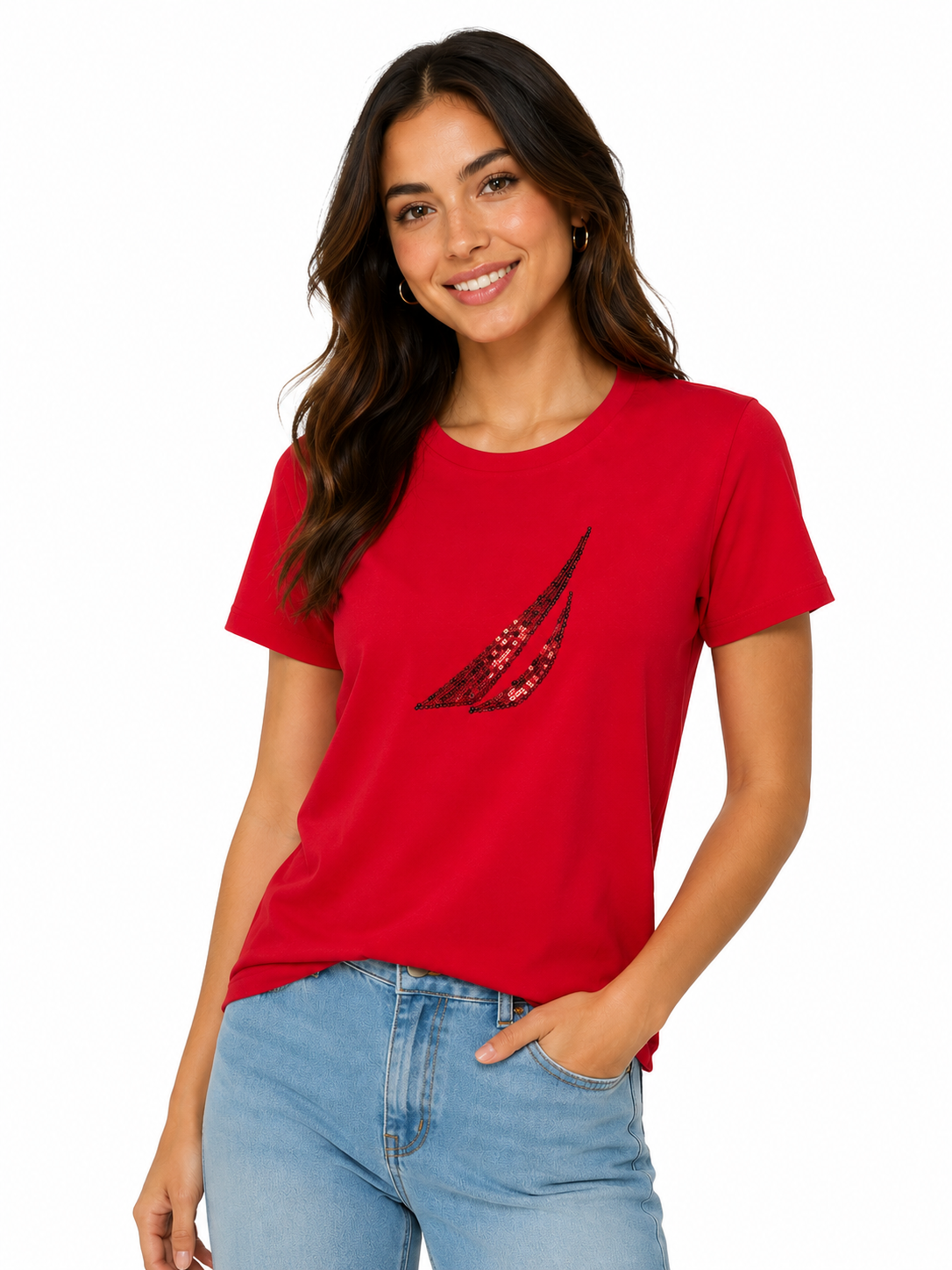 Nautica Sequin Graphic T-Shirt