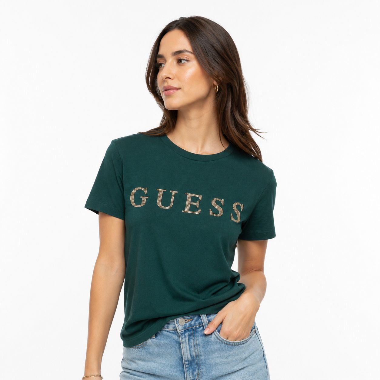 Guess Pepper Metallic Logo Tee