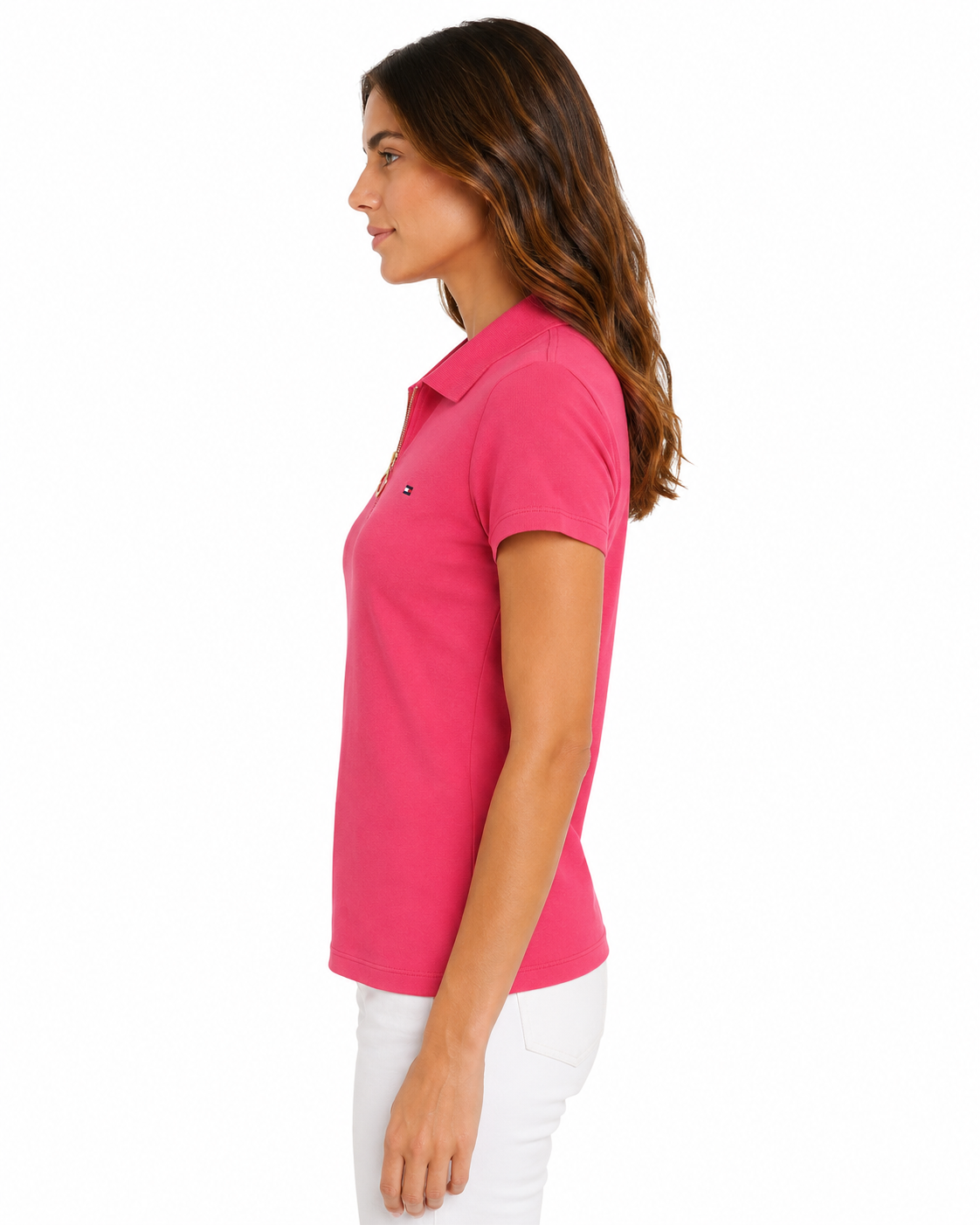 Tommy Hilfiger Women's Embroidered Logo Slim Polo Shirt