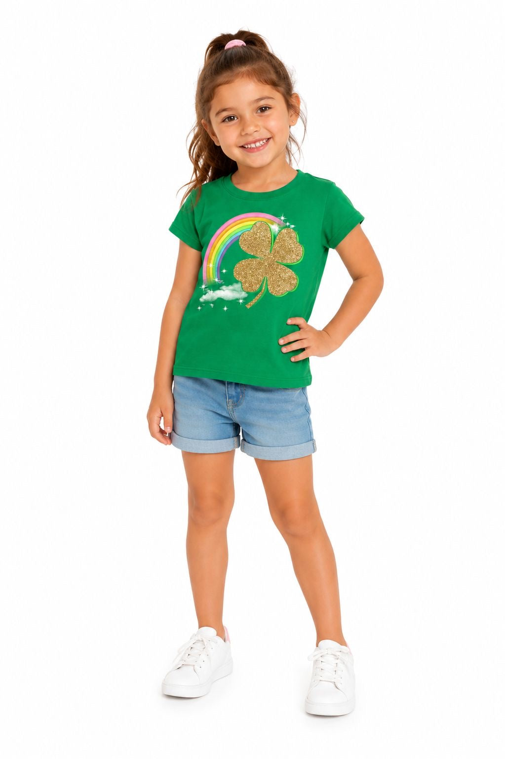 The Children's Place green short-sleeved t-shirt