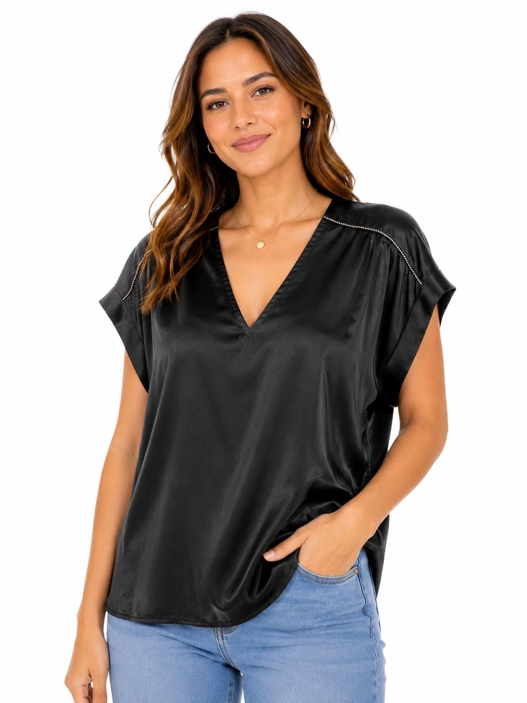 RACHEL ROY-Black blouse from the Rachel Roy brand