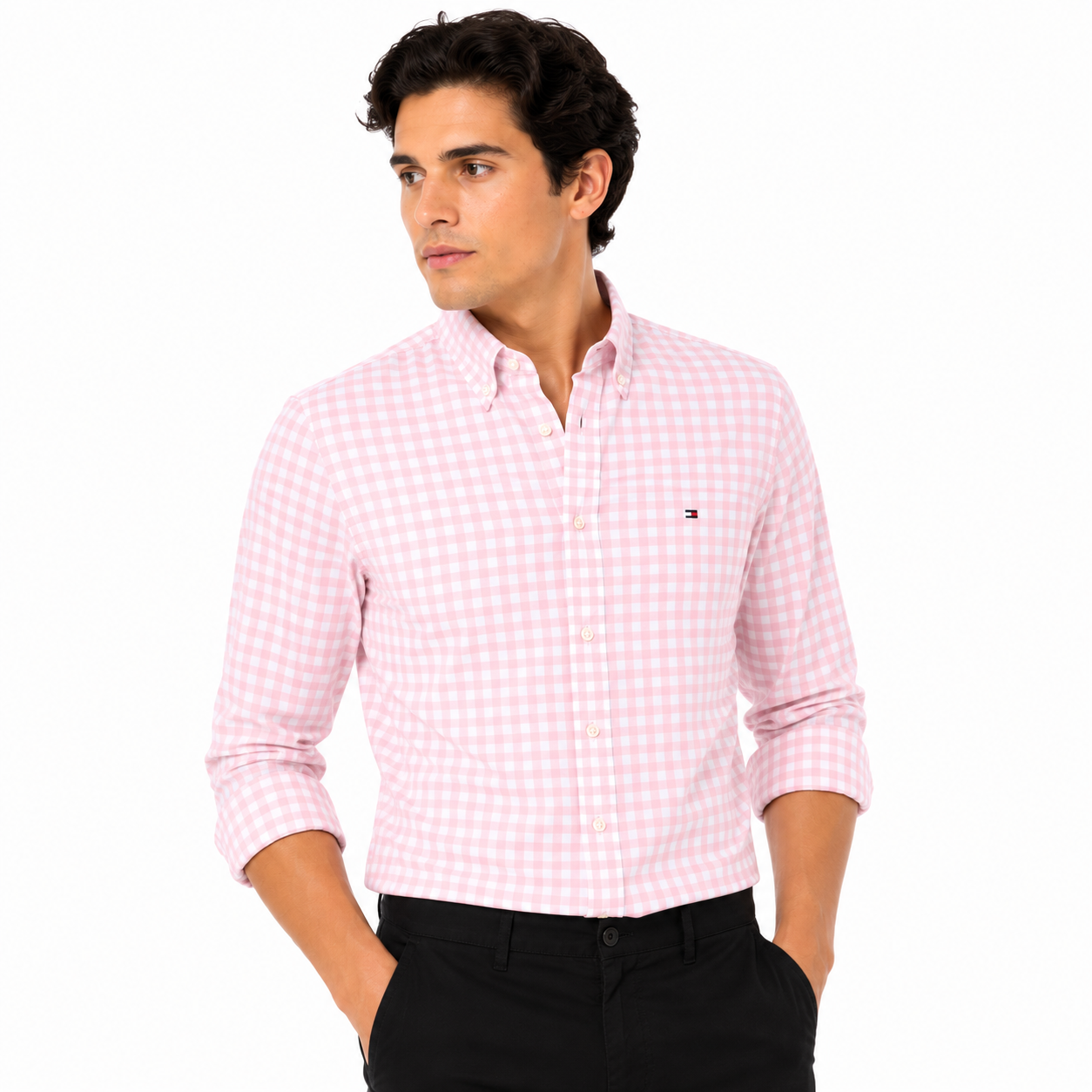 Tommy Hilfiger Slim Fit Gingham Oxford Shirt