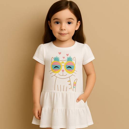 Carter’s Kitty Ruffle Slub Tee - Toddler Girl
