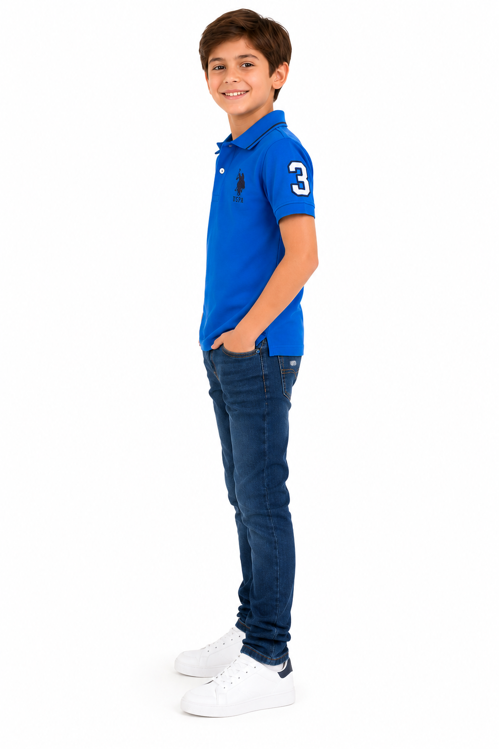 U.S. POLO ASSN- Boys Piqué Polo Shirt