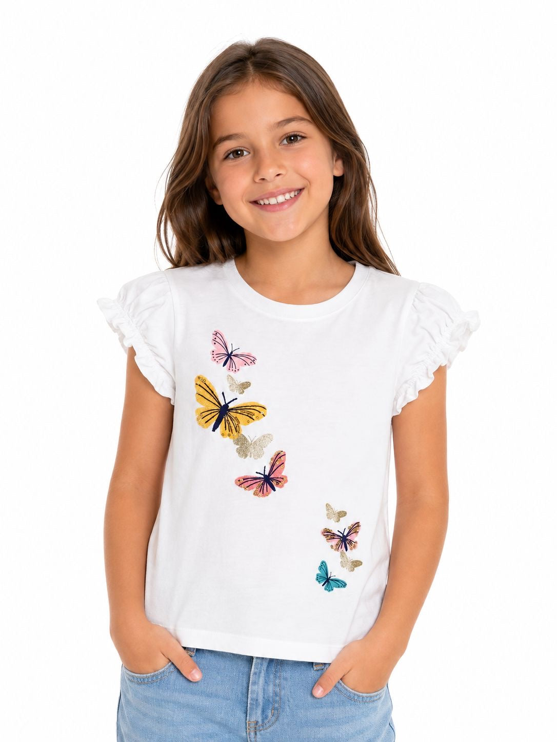 Carter's white t-shirt for girls
