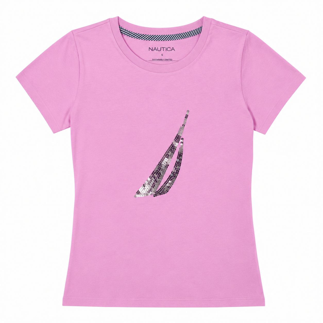 Nautica Sequin Gradient Graphic T-Shirt