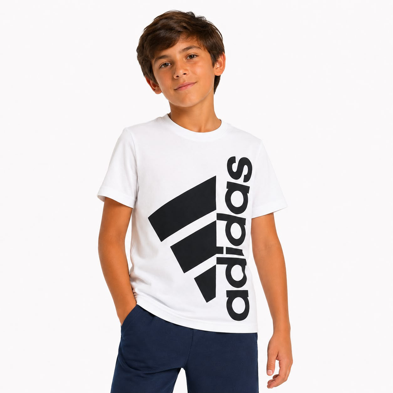 Adidas Boys' Stay Dry Moisture-Wicking Aeroready Short Sleeve T-Shirt