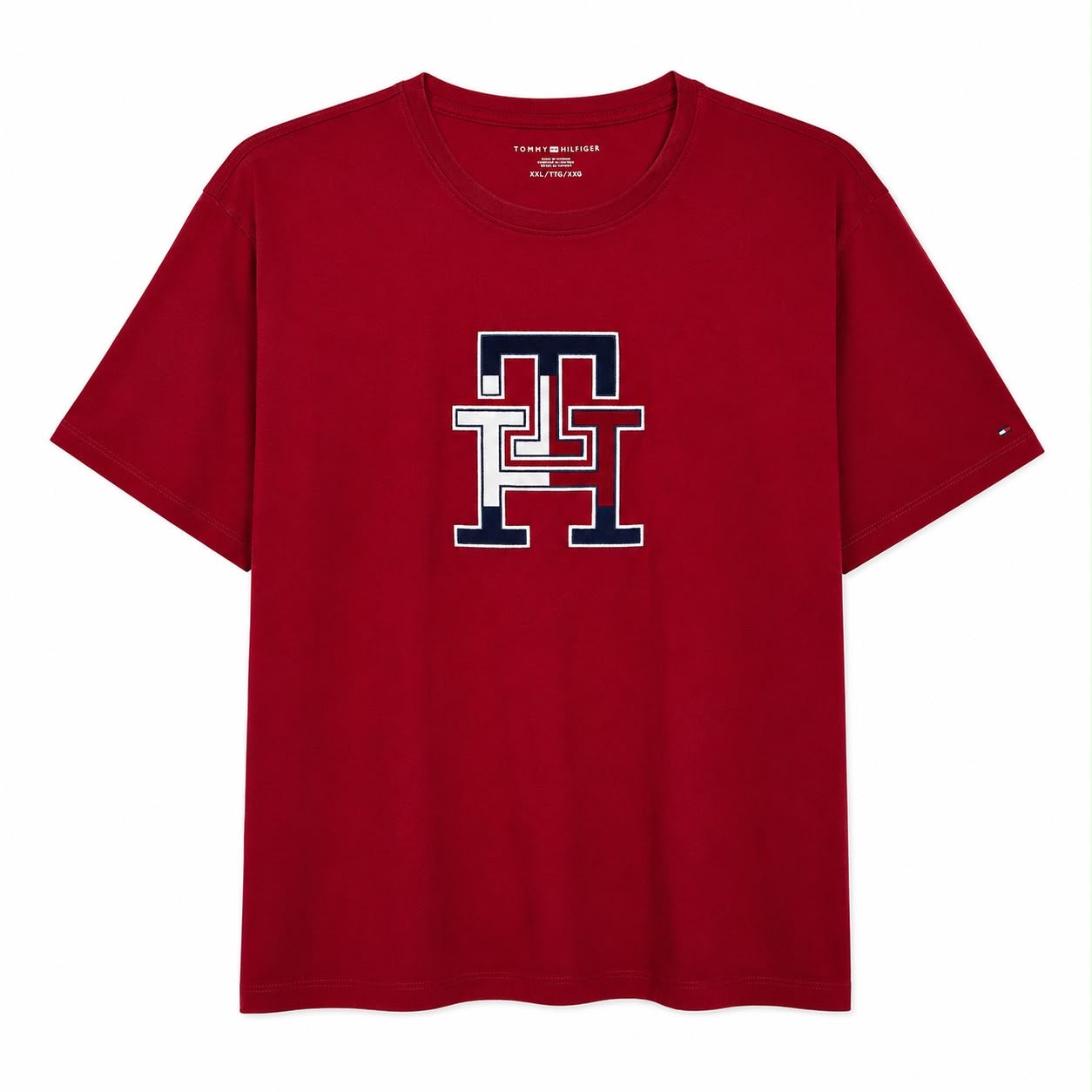 Tommy Hilfiger Embroidered Tricolor Logo T-Shirt Women’s