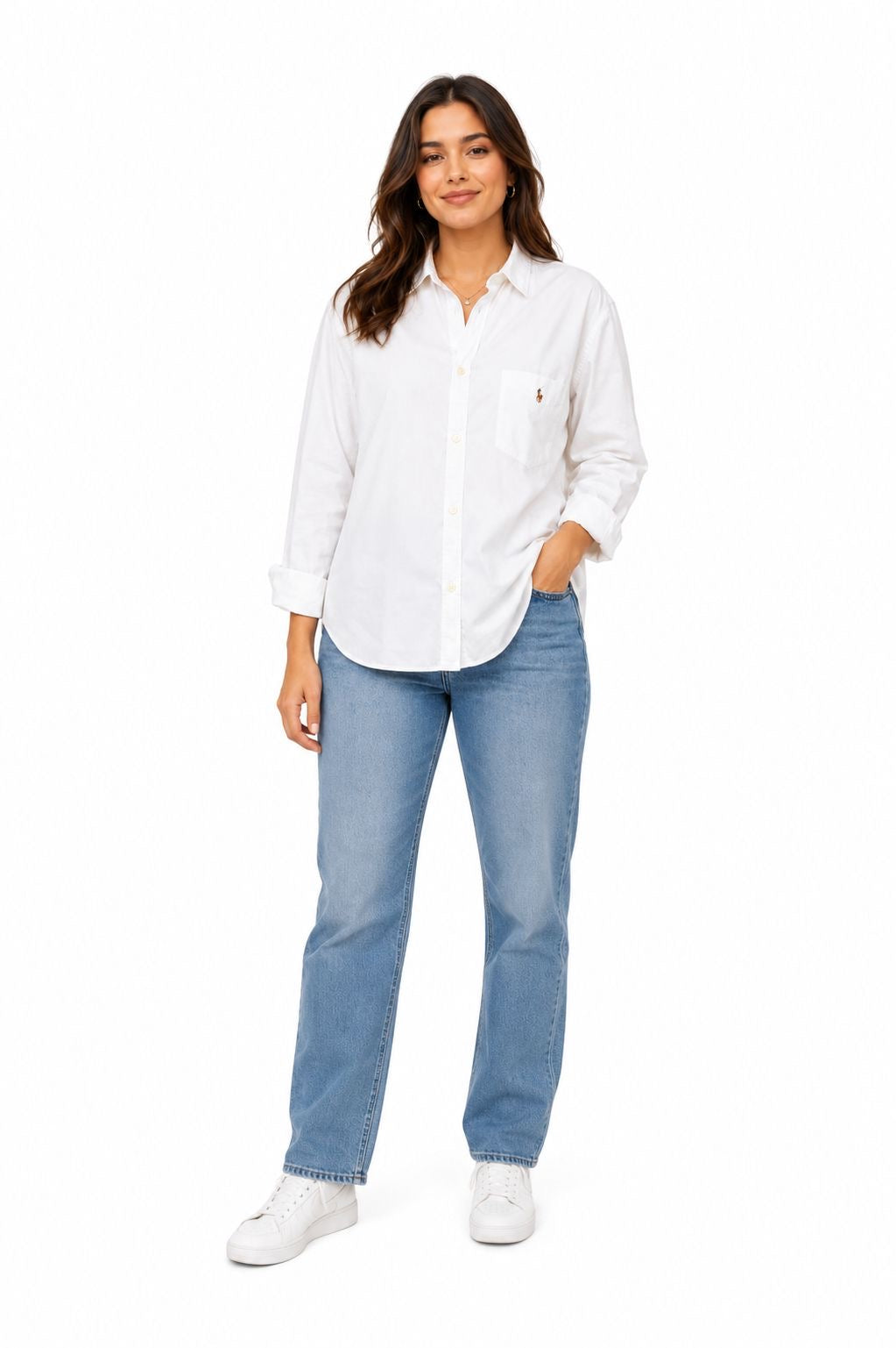 Ralph Lauren Slim Fit Knit Cotton Oxford Shirt