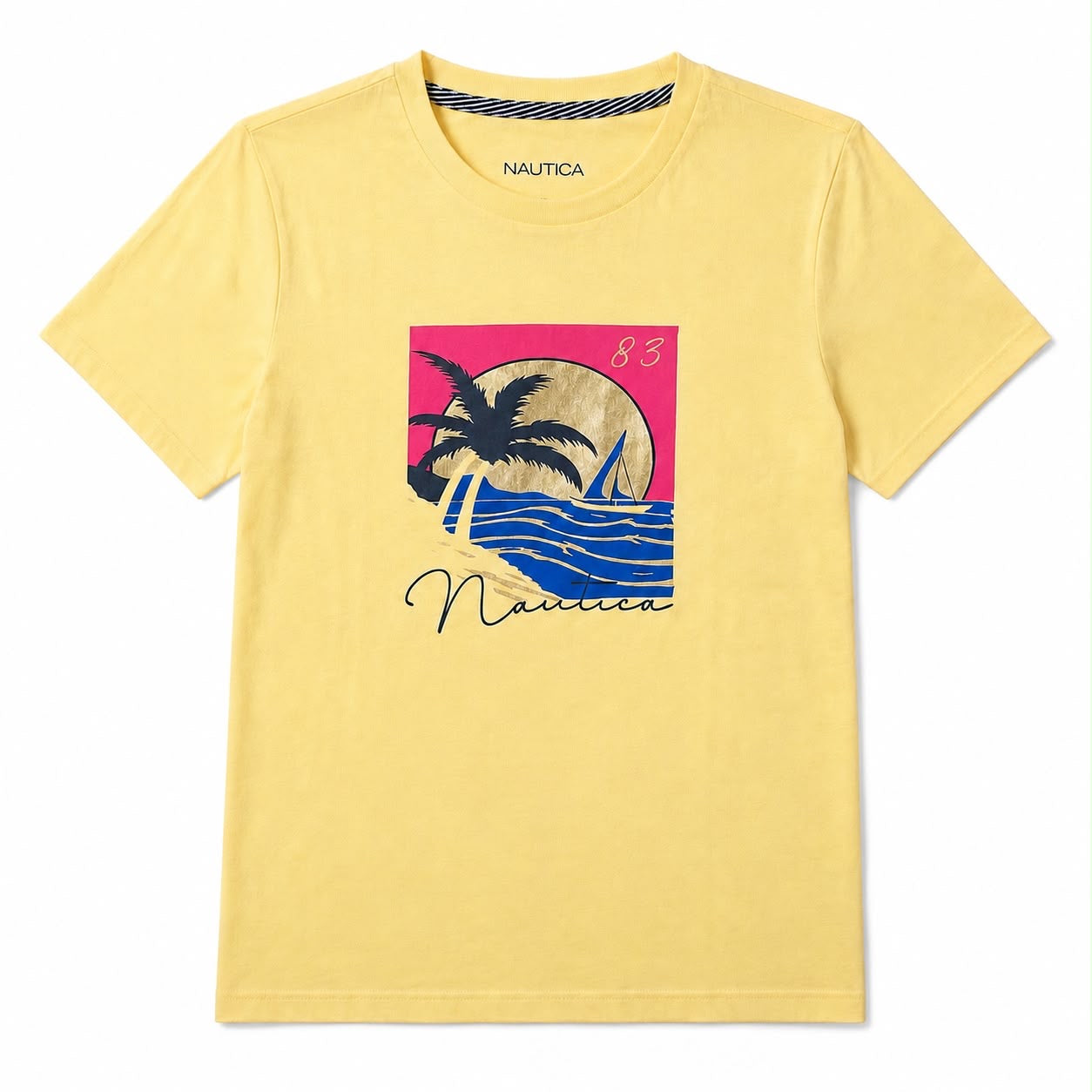 Náutica Sunset Sailing Foil Graphic T-Shirt