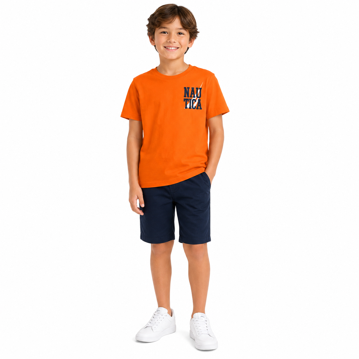 NAUTICA -Boys' Logo Graphic T-Shirt