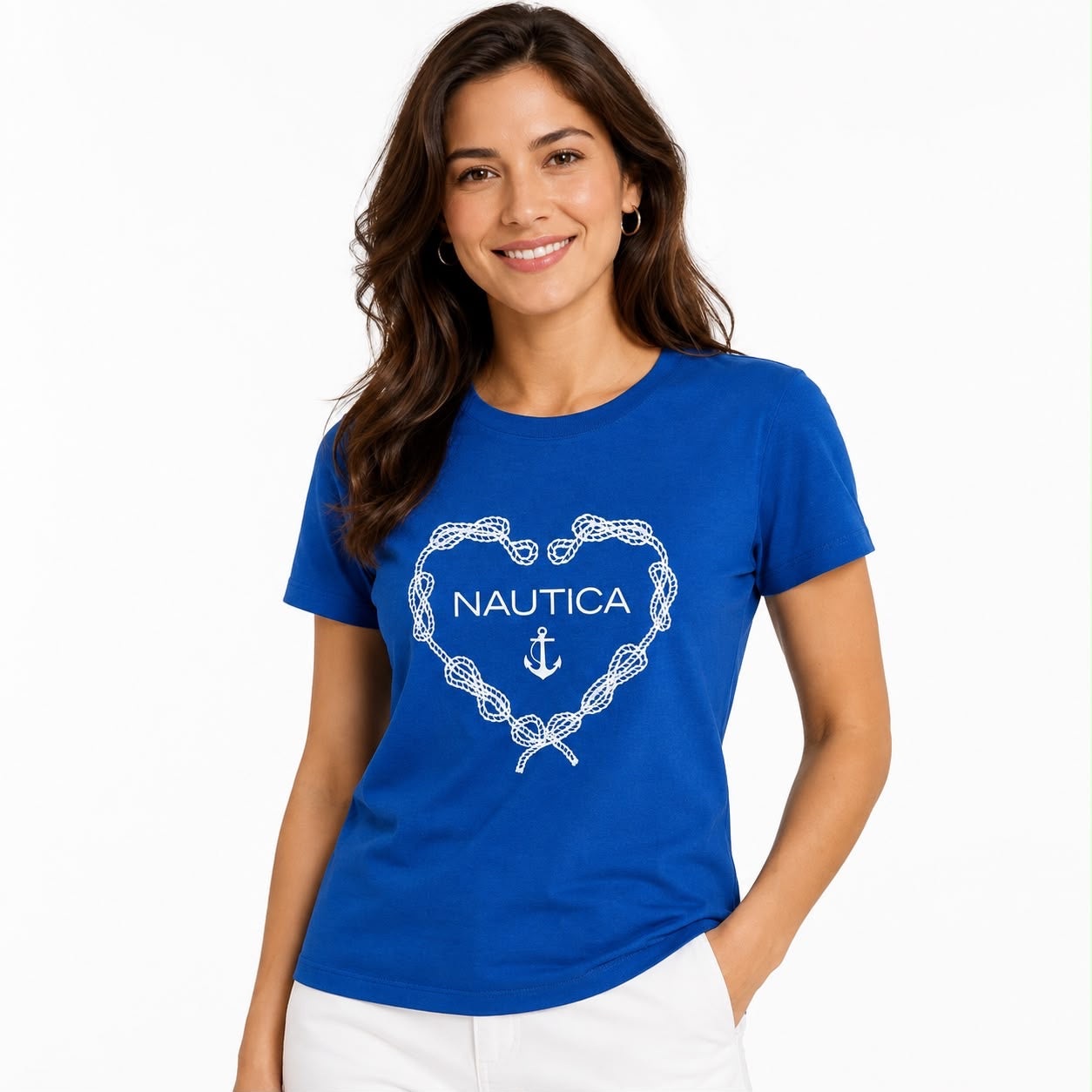 NAUTICA-Women's graphic t-shirt with sailor knot design