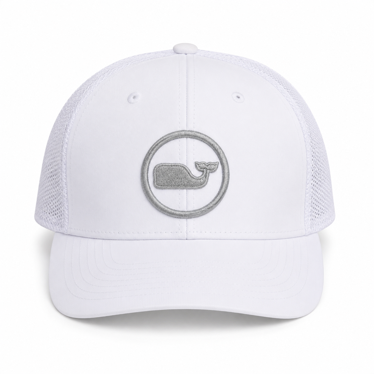 Vineyard Vines Men's Whale Dot Performance Trucker Hat, Jost Van White, One Size