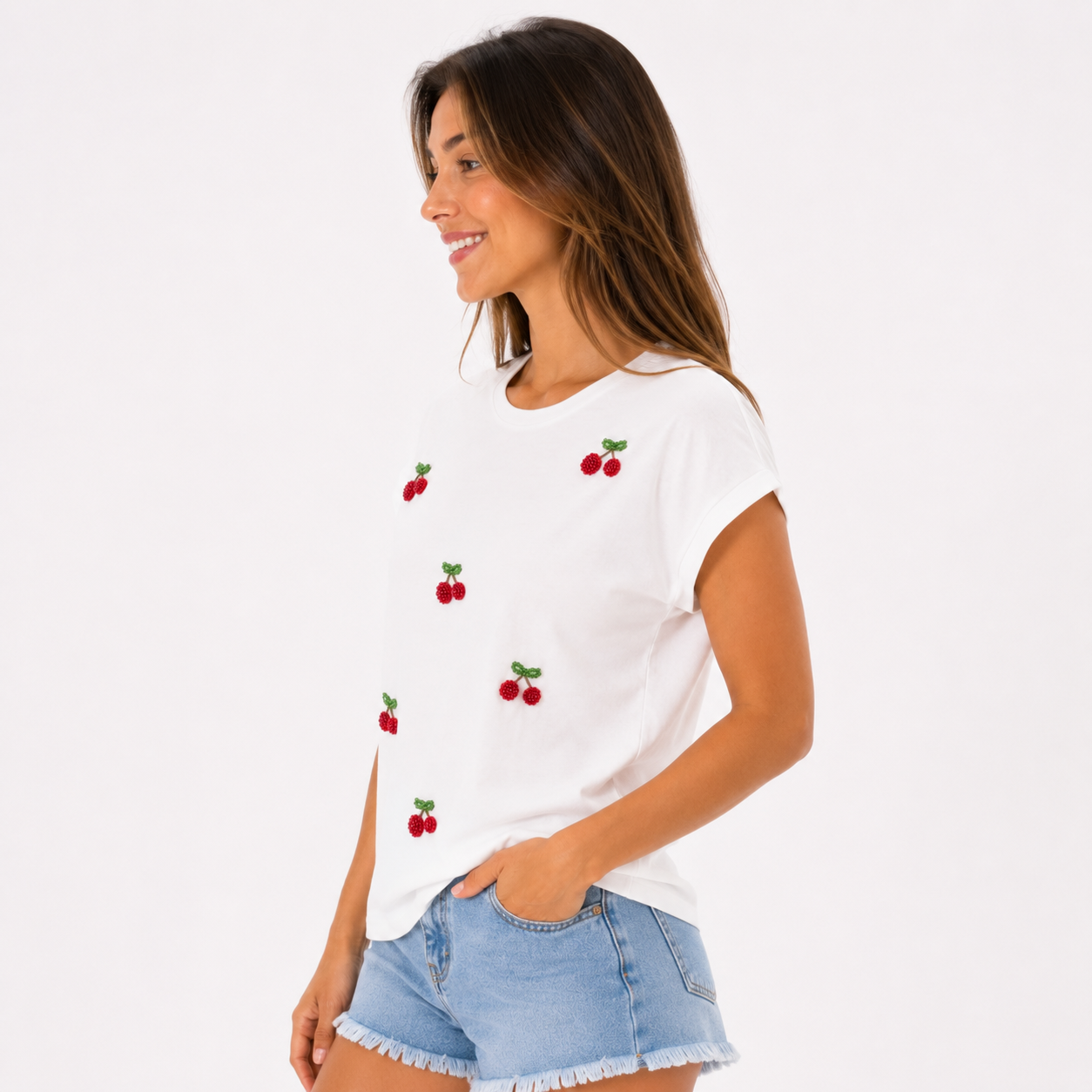 Mesh + Love White T-shirt Women’s