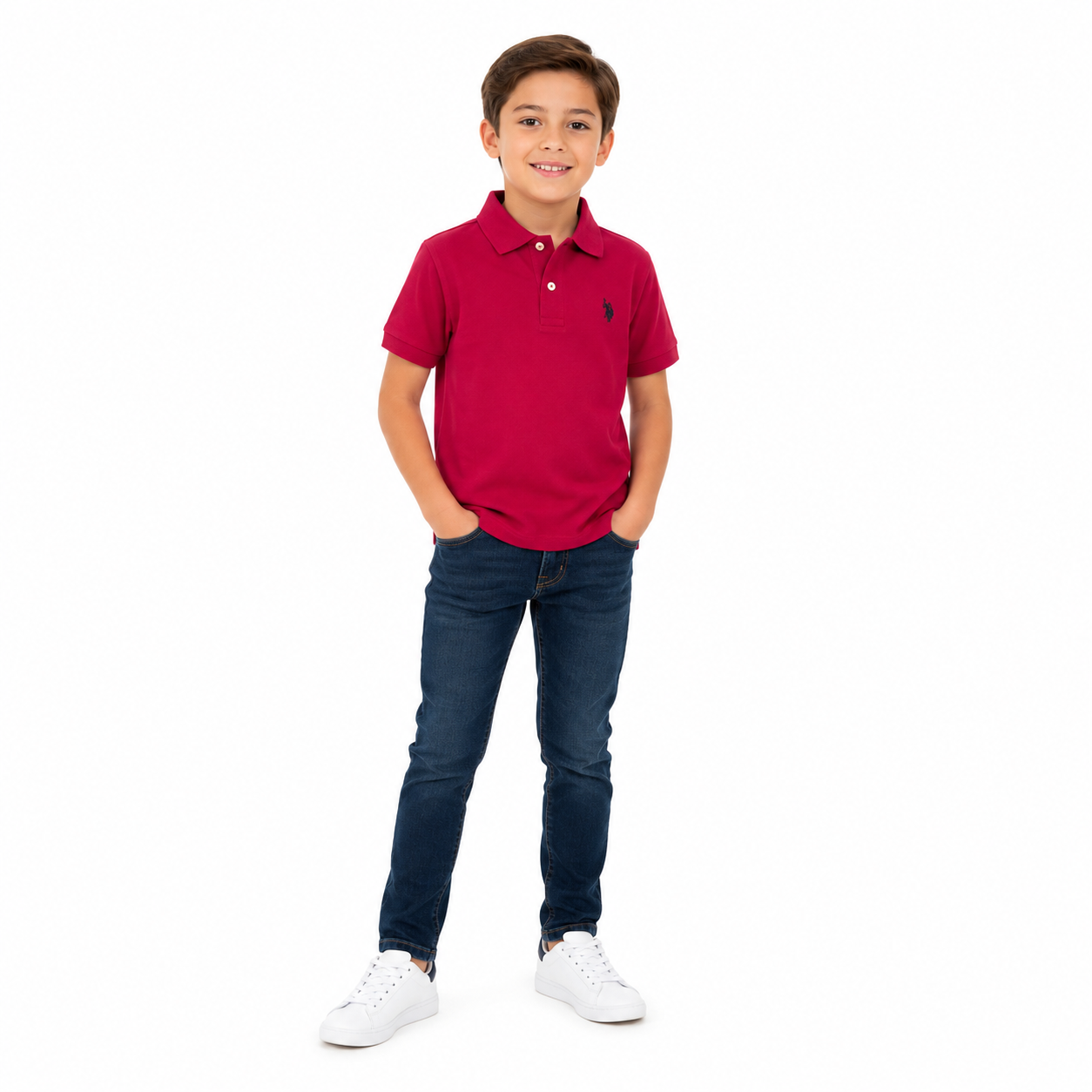 U.S. POLO ASSN- Boys Piqué Polo Shirt