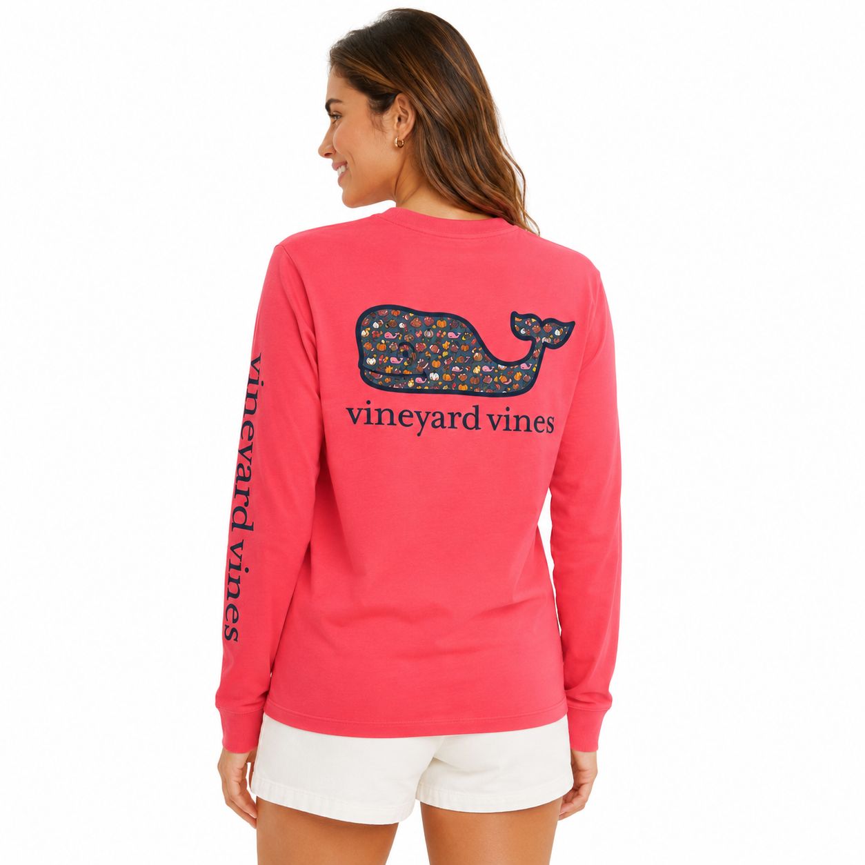 Vineyard Vines LS Fall Multi Icons T-Shirt
