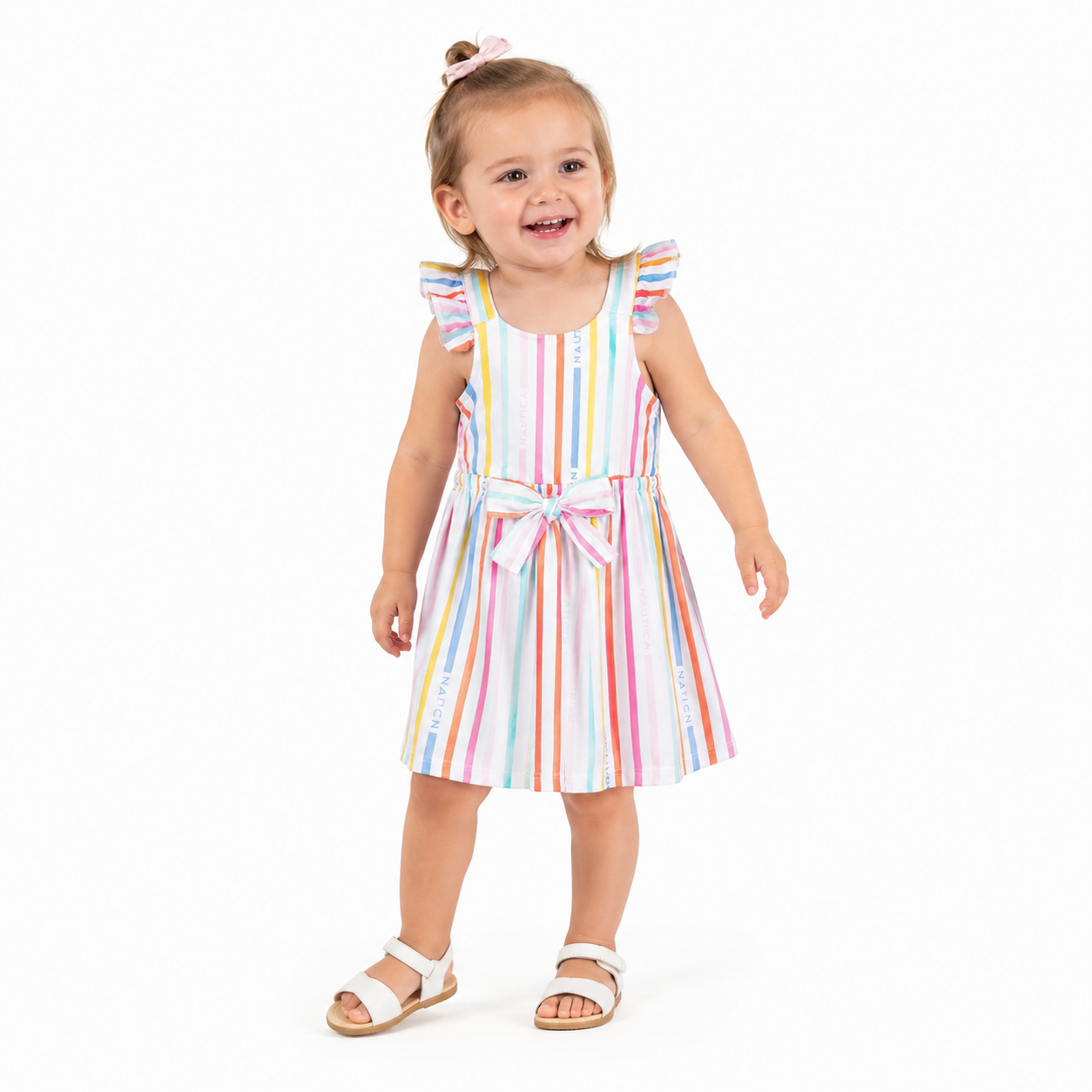 Nautica Little Girls' Rainbow Stripe Dress