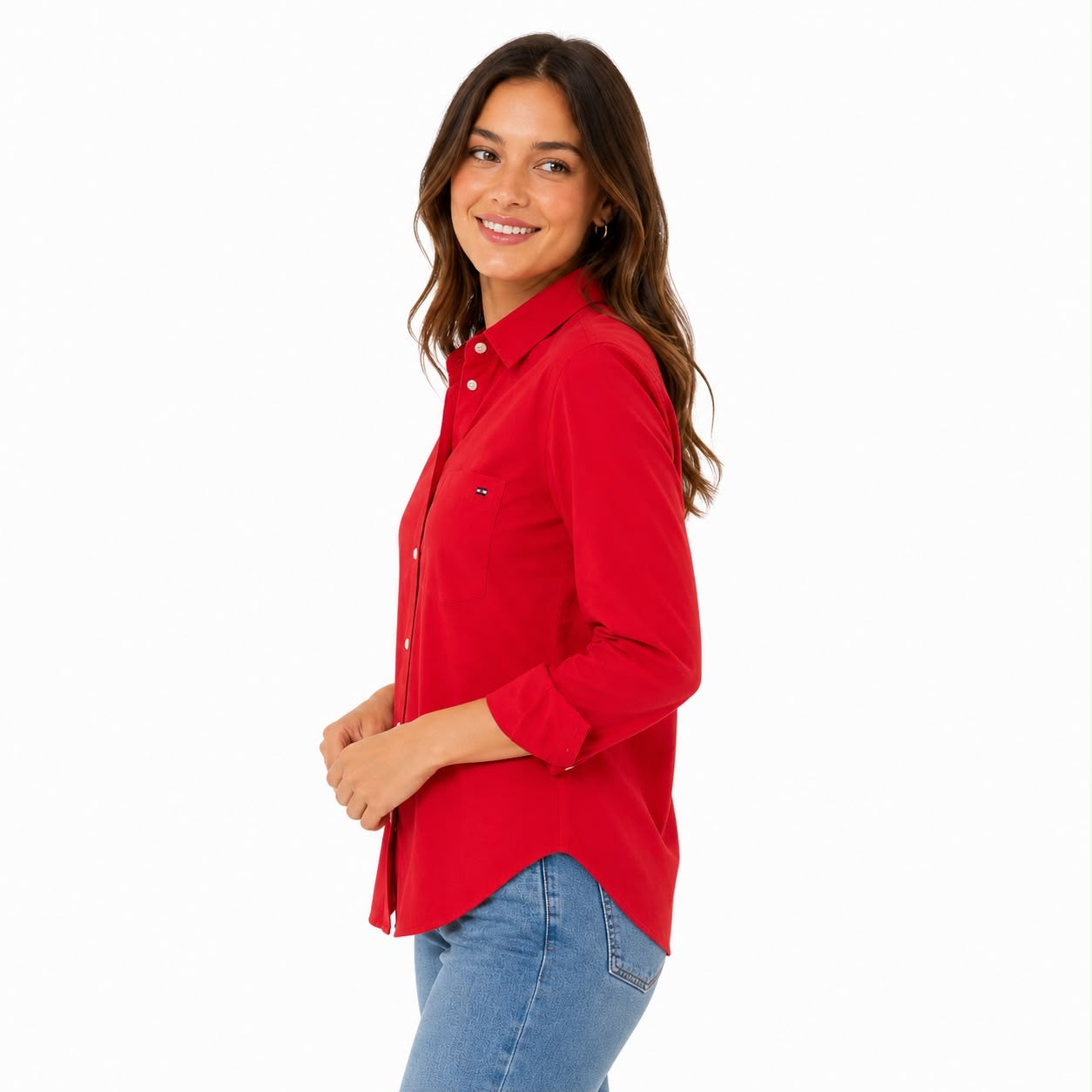Tommy Hilfiger Women's Point-Collar Blouse