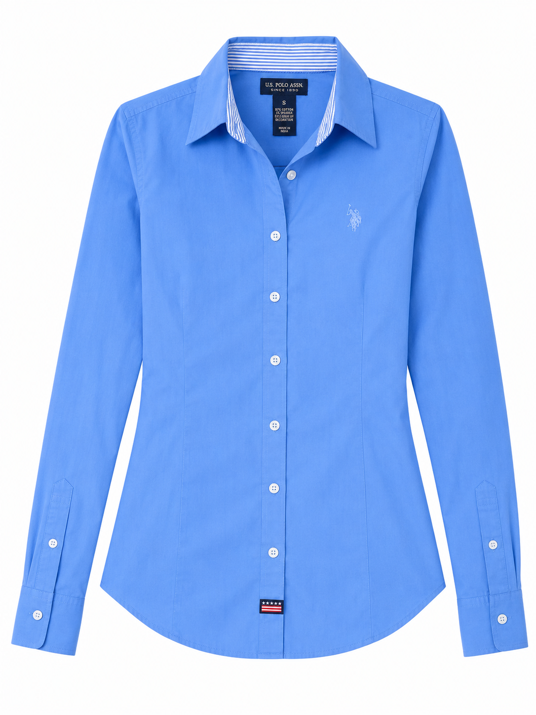 U.S Polo Assn Solid Stretch Poplin Shirt