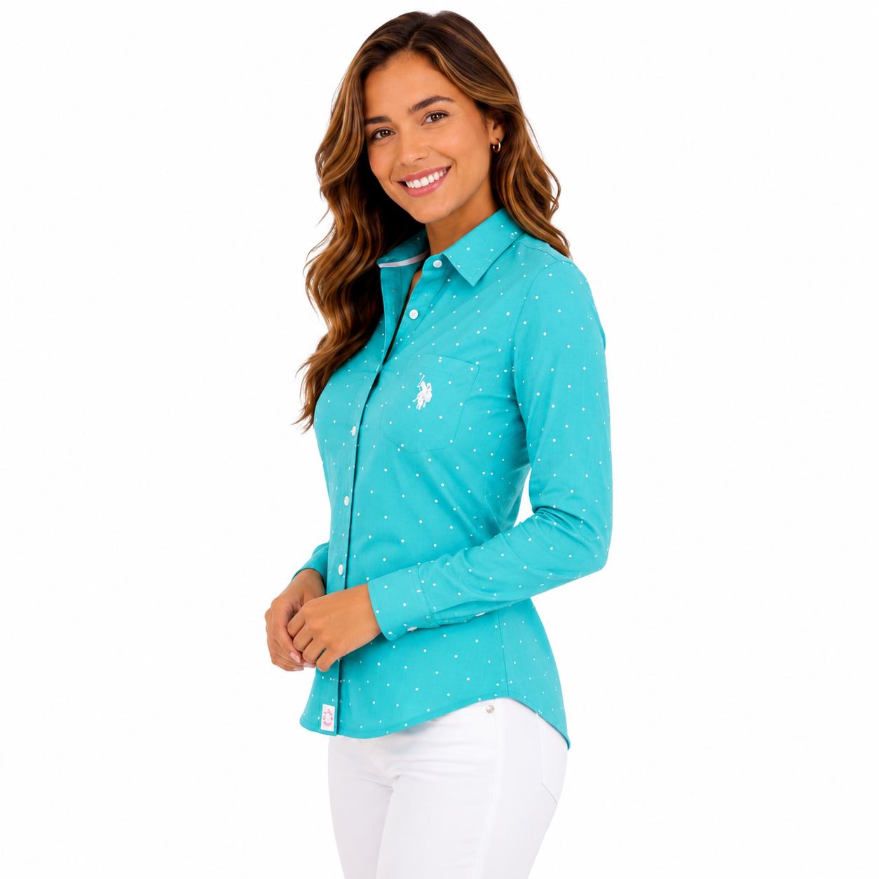 U.S Polo Assn Striped Poplin Long Sleeve Shirt