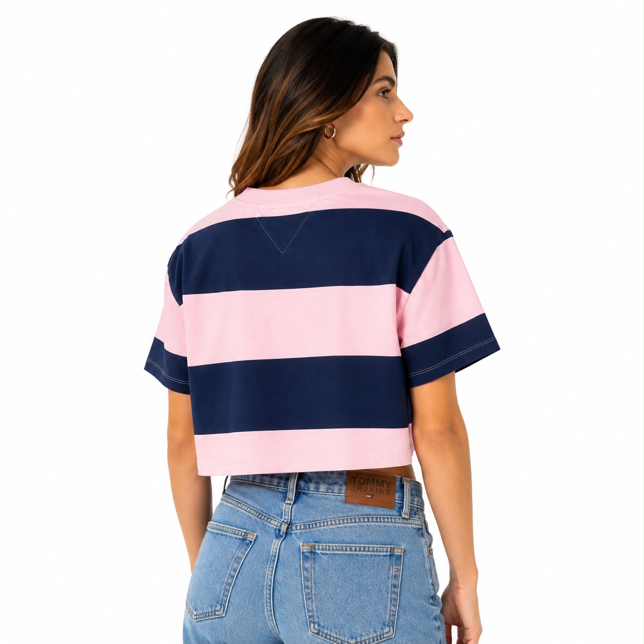 Tommy Hilfiger Oversized Crop Authentic 2 Stripe