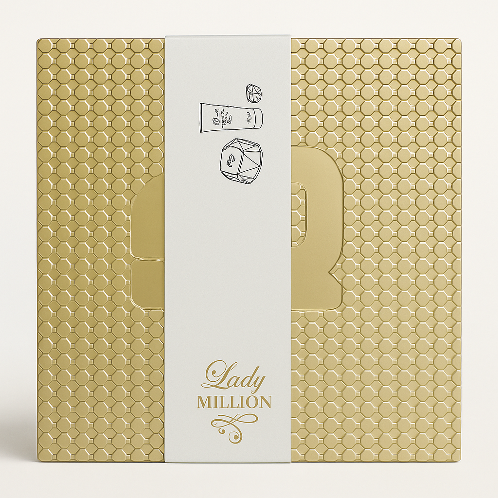 Paco Rabanne Lady Million 80 VP EDP + BL 100+Mini, 5 ml Gift Box