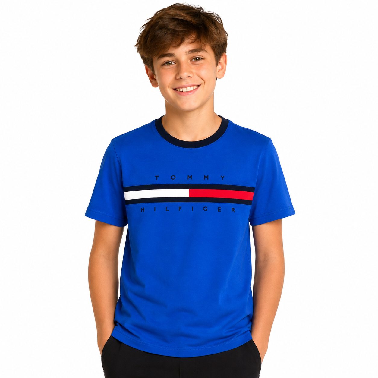 TOMMY HILFIGER-Classic Tommy Hilfiger t-shirt in bright blue