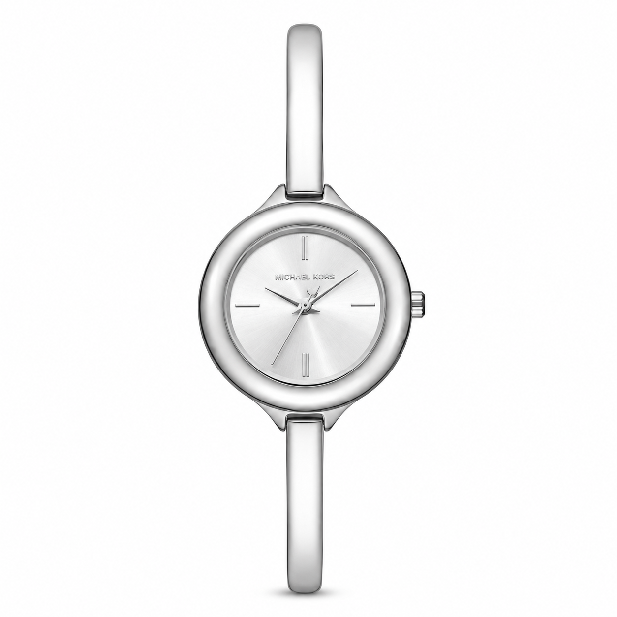 Michael Kors Izzy Three-Hand Silver-Tone Stainless Steel Watch