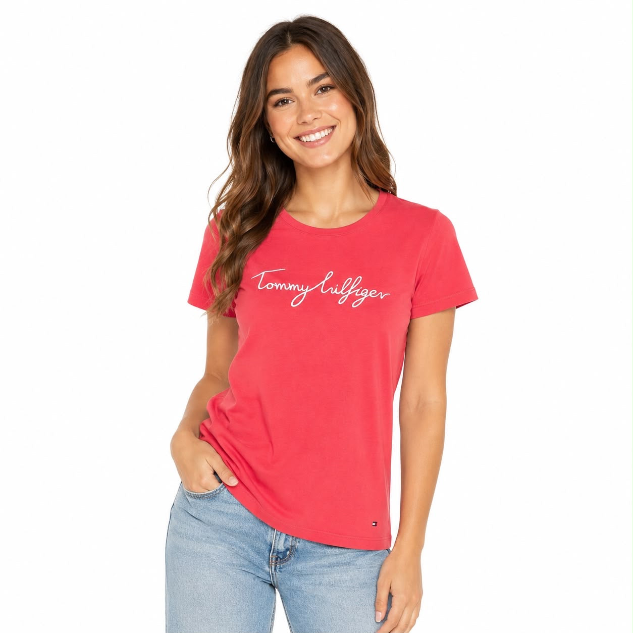 Tommy Hilfiger Embroidered Signature Crewneck T-Shirt