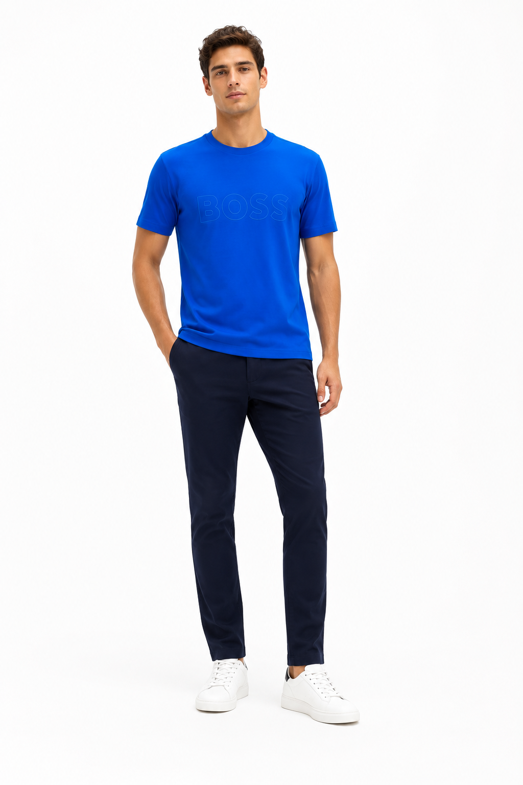 HUGO BOSS-BOSS men's round neck t-shirt