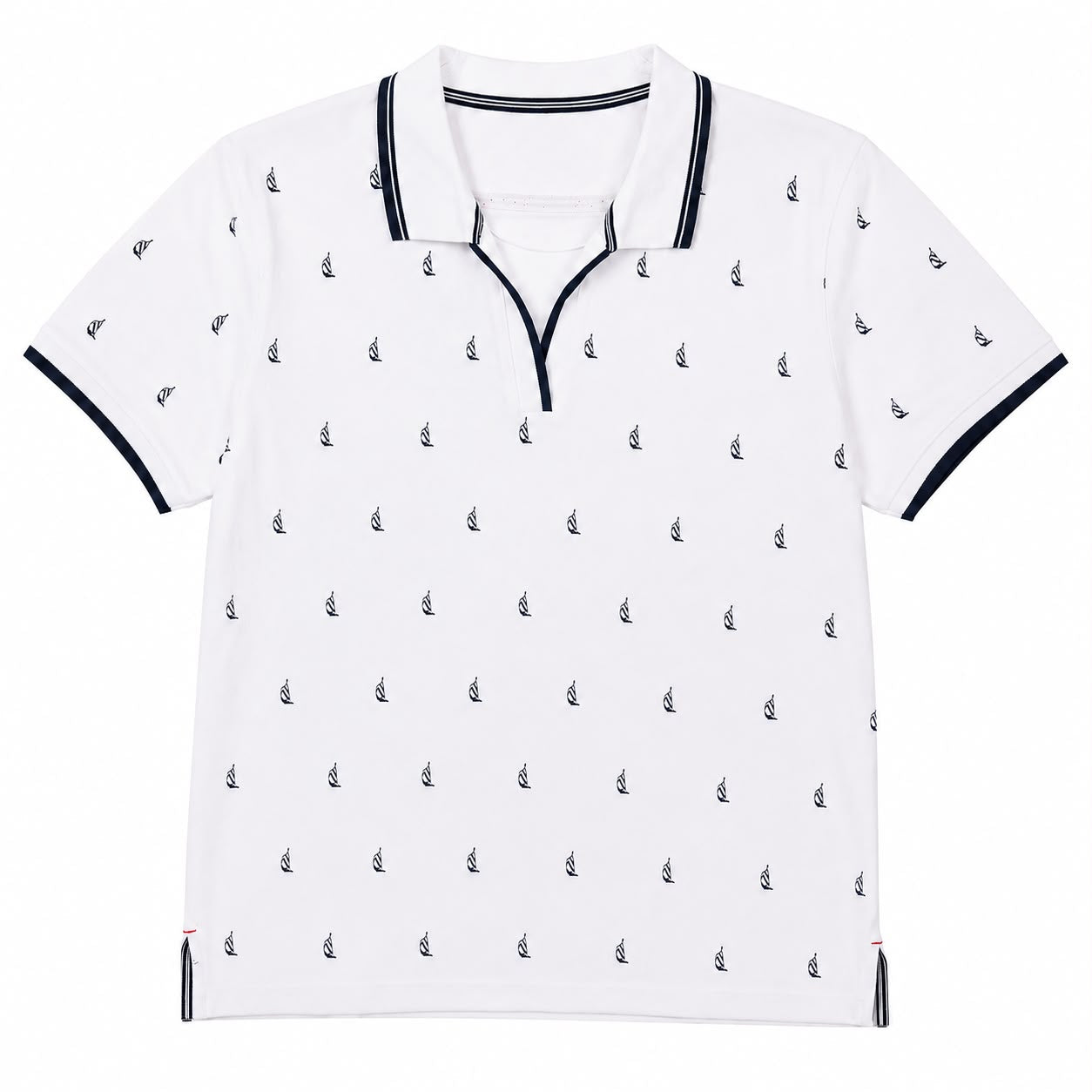 Nautica Printed Split-Neck