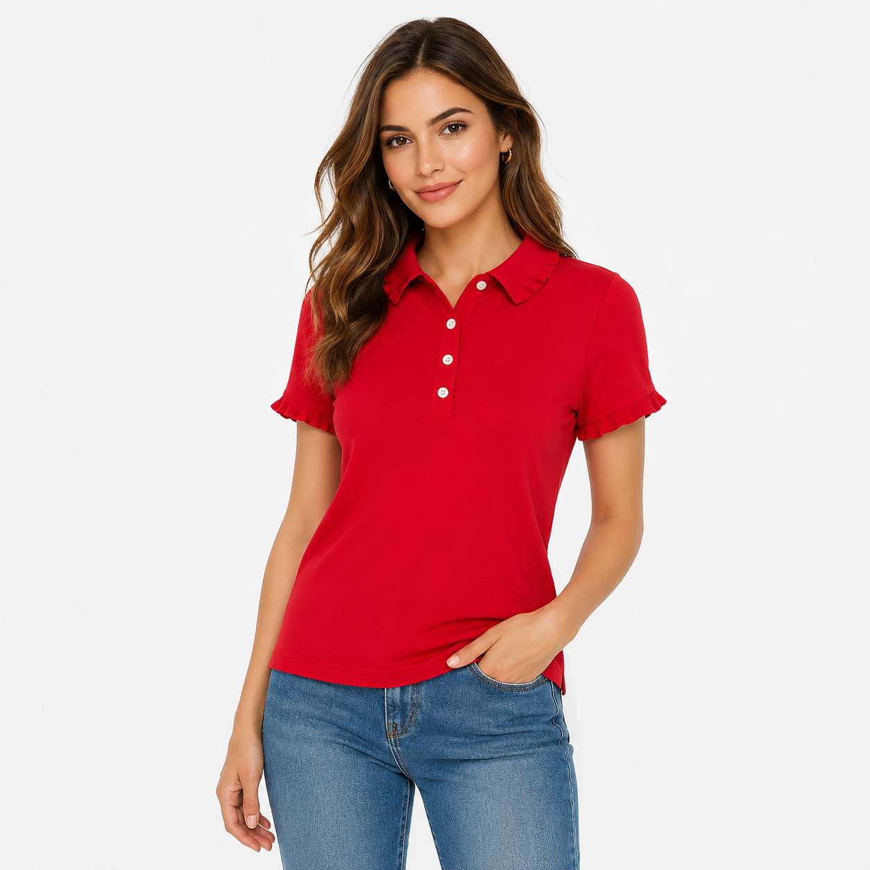 Anne Klein Red polo shirt Women’s