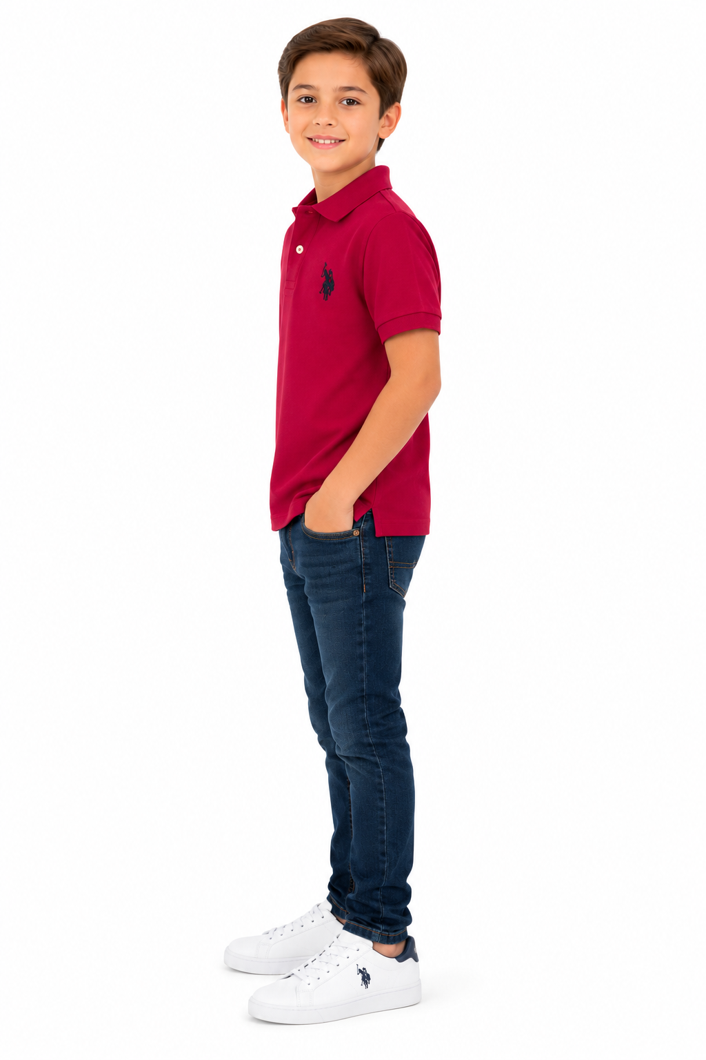 U.S. POLO ASSN- Boys Piqué Polo Shirt