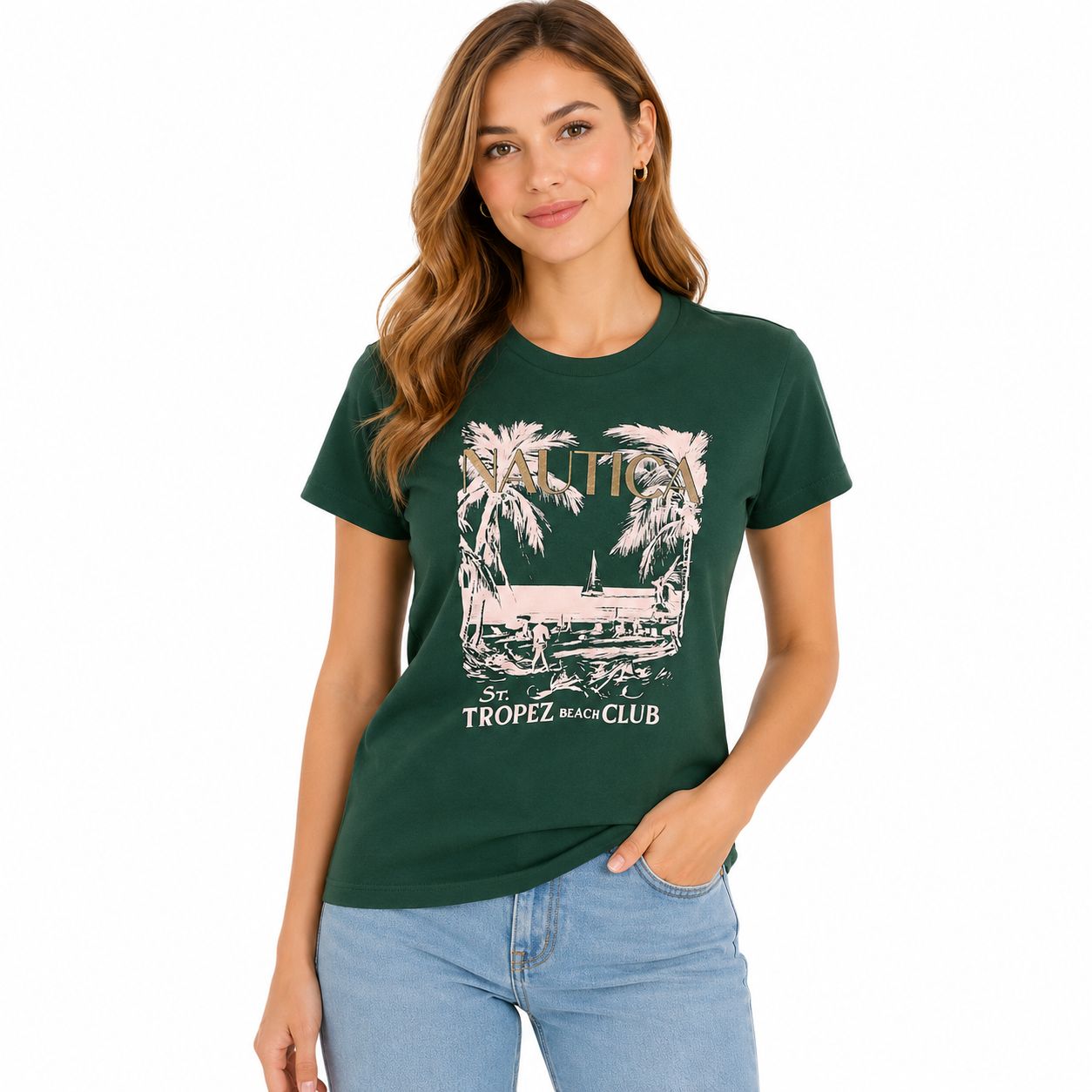 Nautica Resort Time Foil Graphic T-Shirt